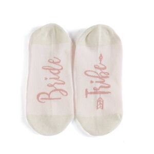 NEW Shiraleah BRIDE TRIBE NO-SHOW SOCKS, BLUSH
